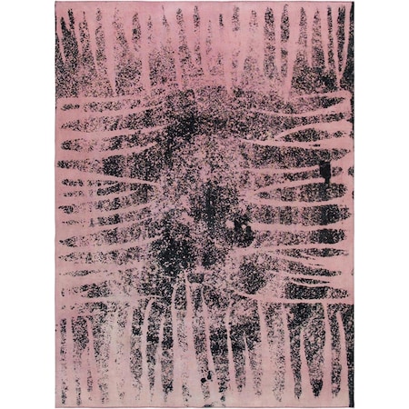 Pasargad Carpets Pasargad Home Vintage Lahore Collection Pink Lamb'S Wool Area Rug- 9 Ft. 0 In. X 12 Ft. 4 In. 52115